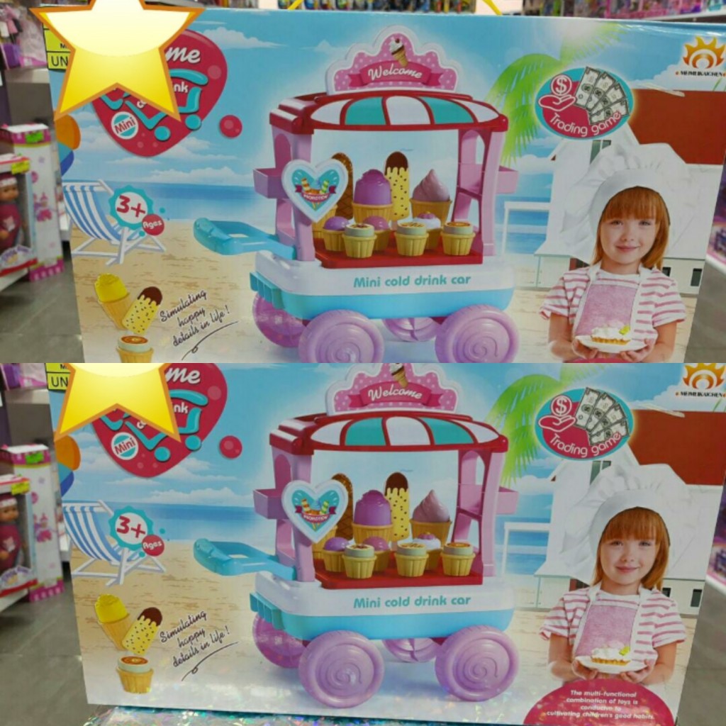 Carro de helados niña
