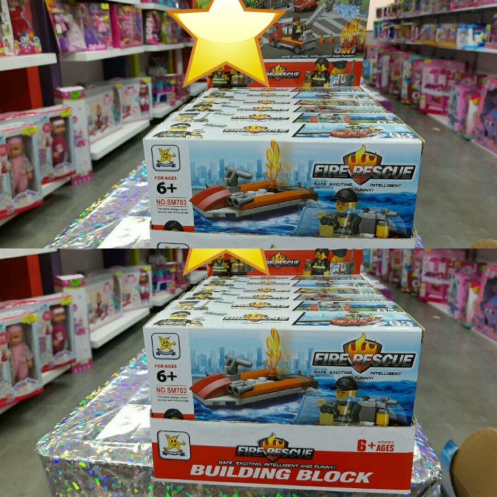 Armó vehículos rescate niño × 6 display