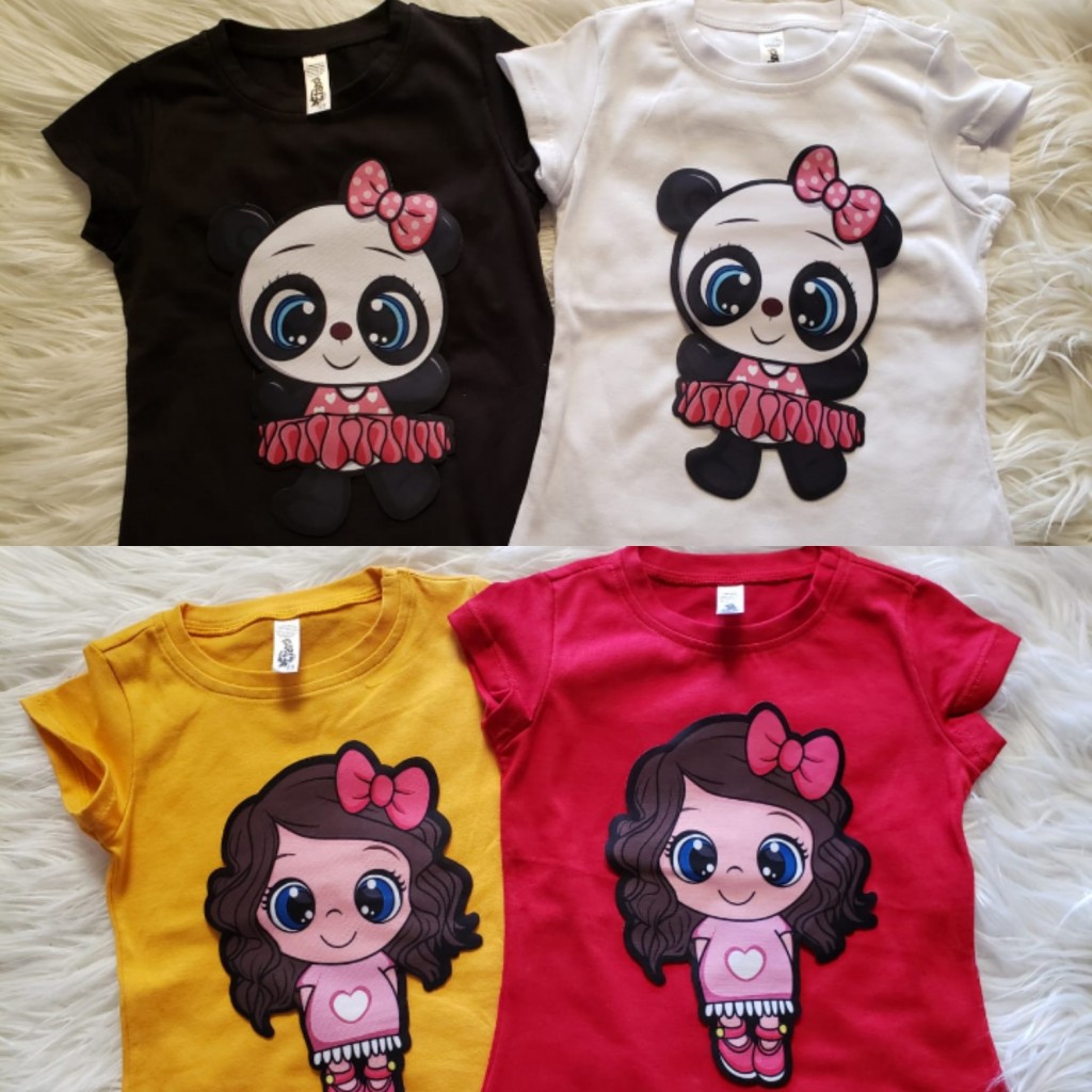 Camiseta niña con apliques