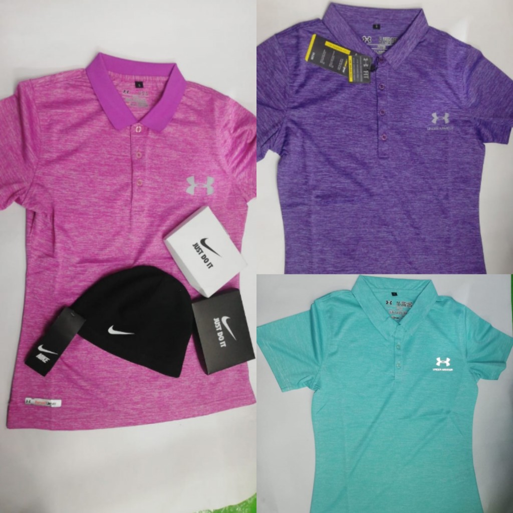 Camiseta cuello dama deportiva under Armour
