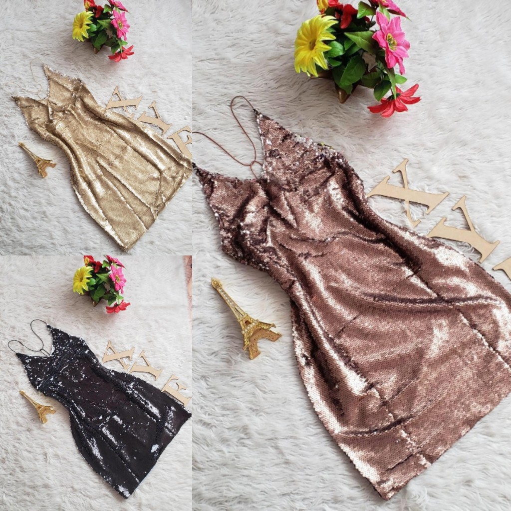 Vestido lentejuelas dama talla única