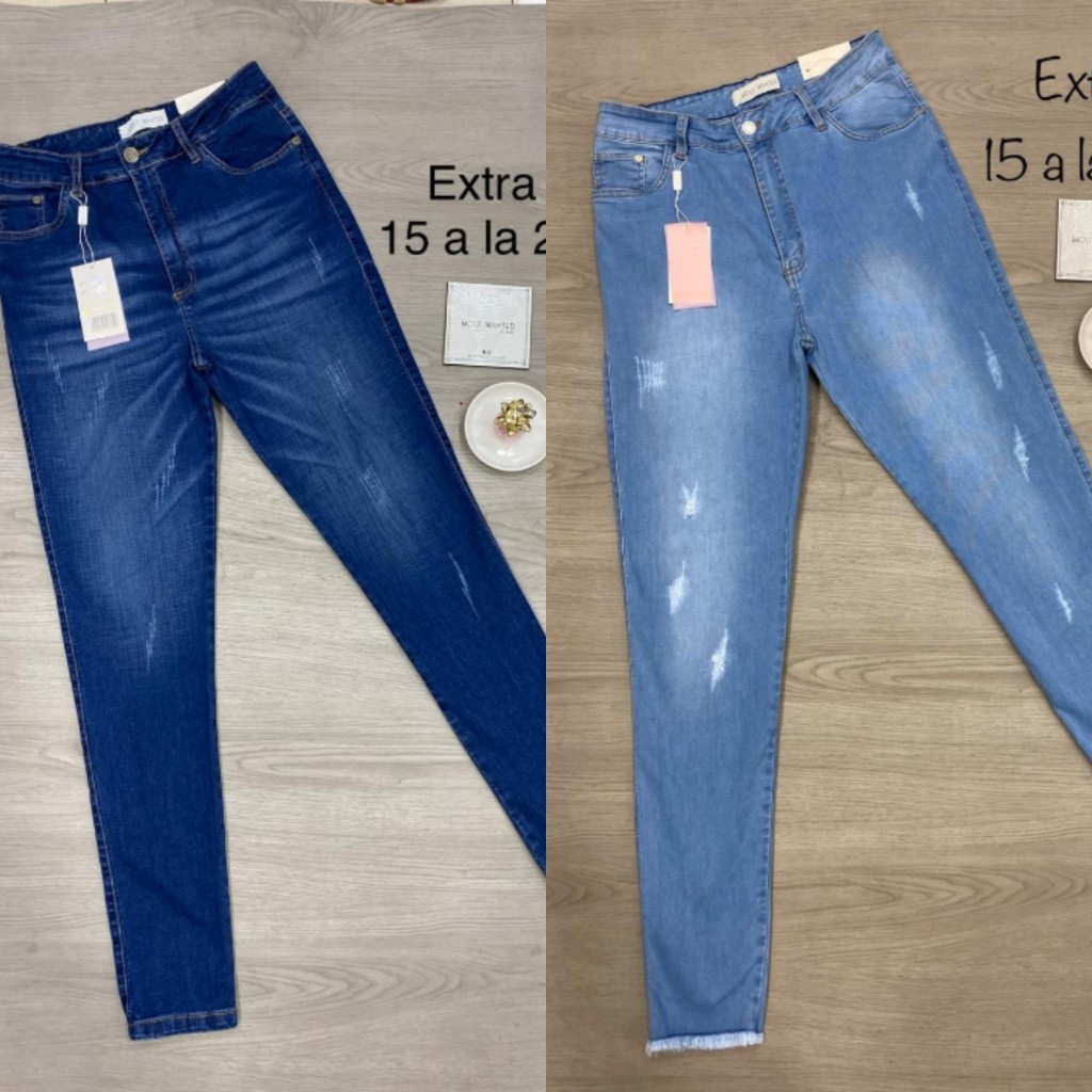 Jean talla extra most dama de la talla 15 a la 23