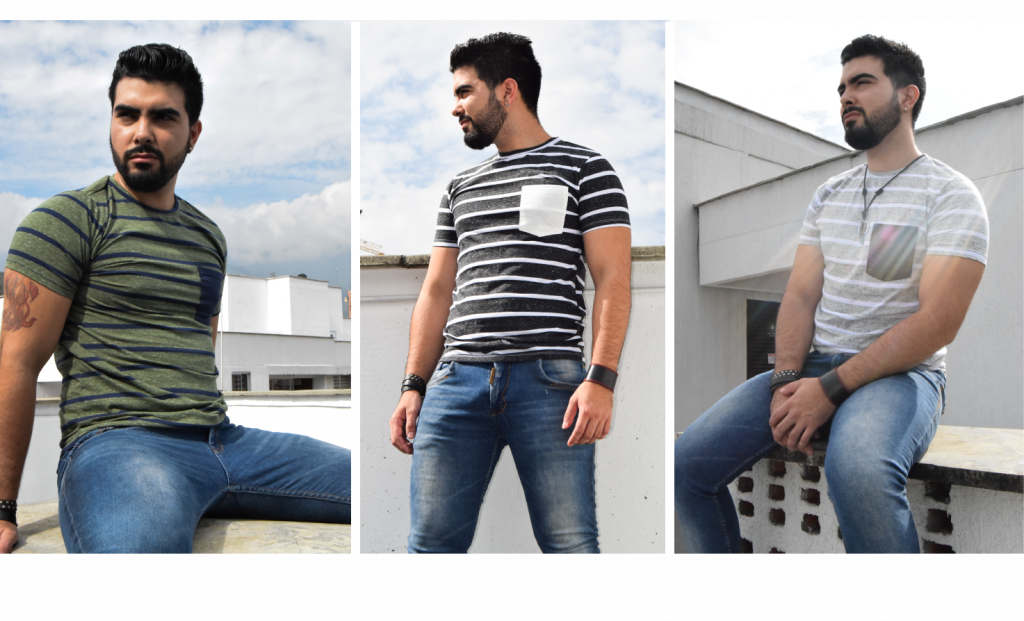 Camiseta rayas hombre