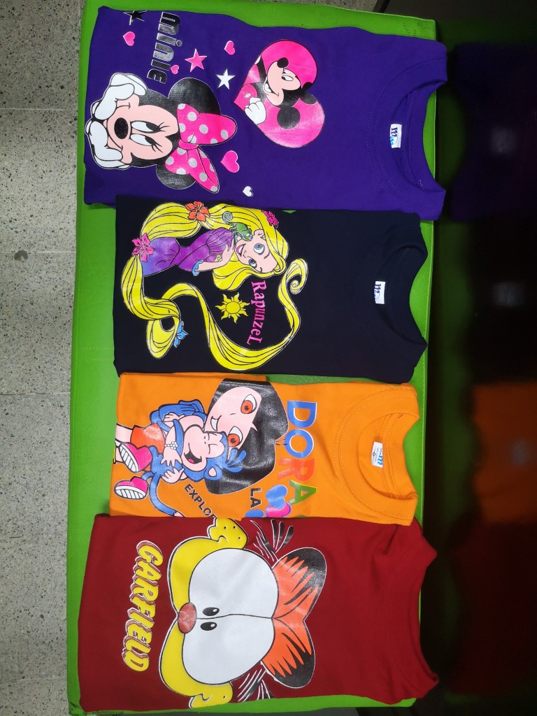 Camisas Estampadas para niños y Adultos