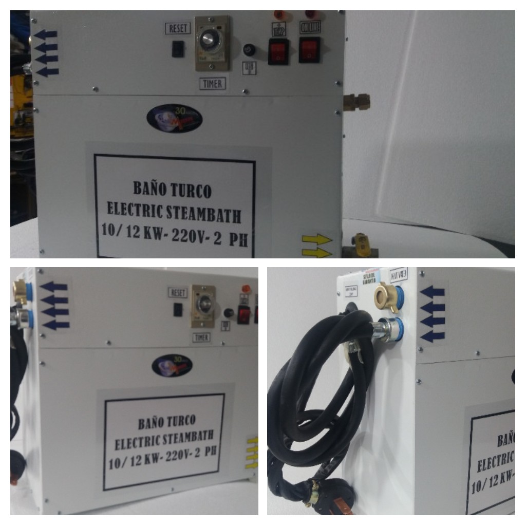 Equipo para baño turco de 10 o 12 kw