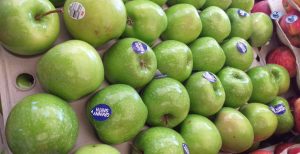 Manzana verde delgada