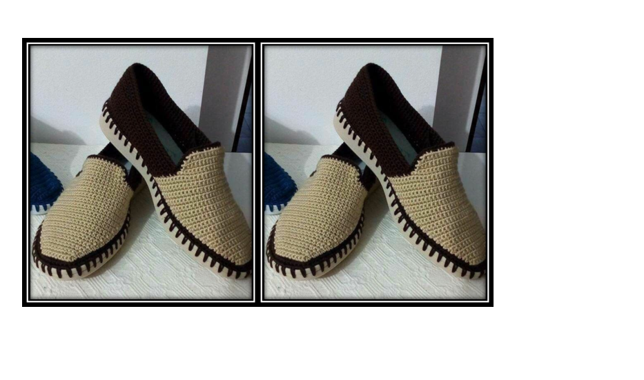 Tejido zapatos crochet
