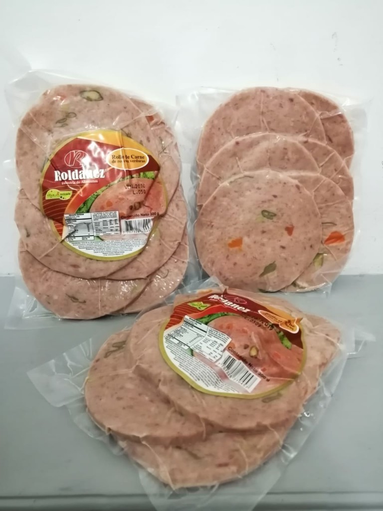 Rollo de carne con verduras