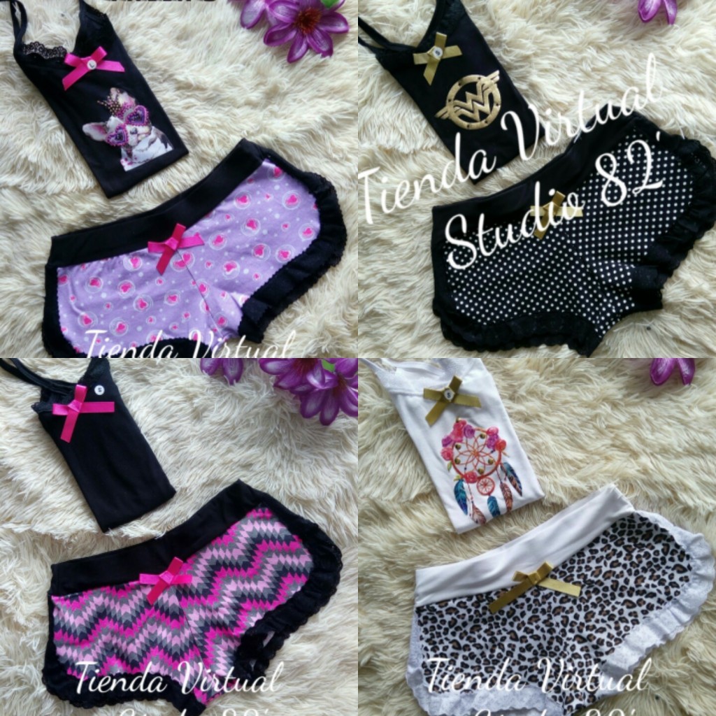 Pijama cachetero dama