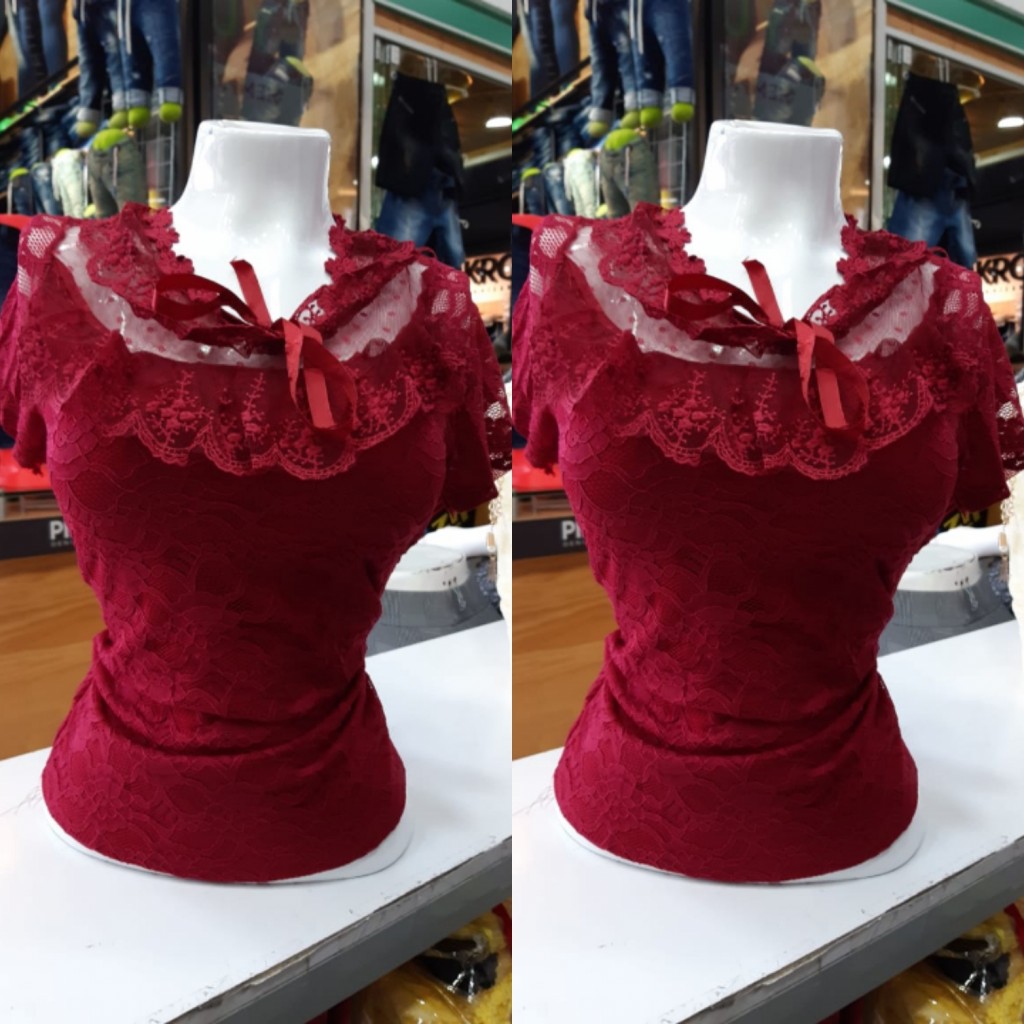 Blusa dama bolero encaje
