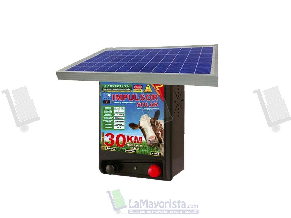Impulsor S 30 Con Panel Solar 30 Km/80 Hectáreas