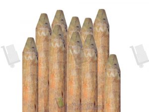 Poste de madera inmunizada tipo lápiz de 10cm*3M