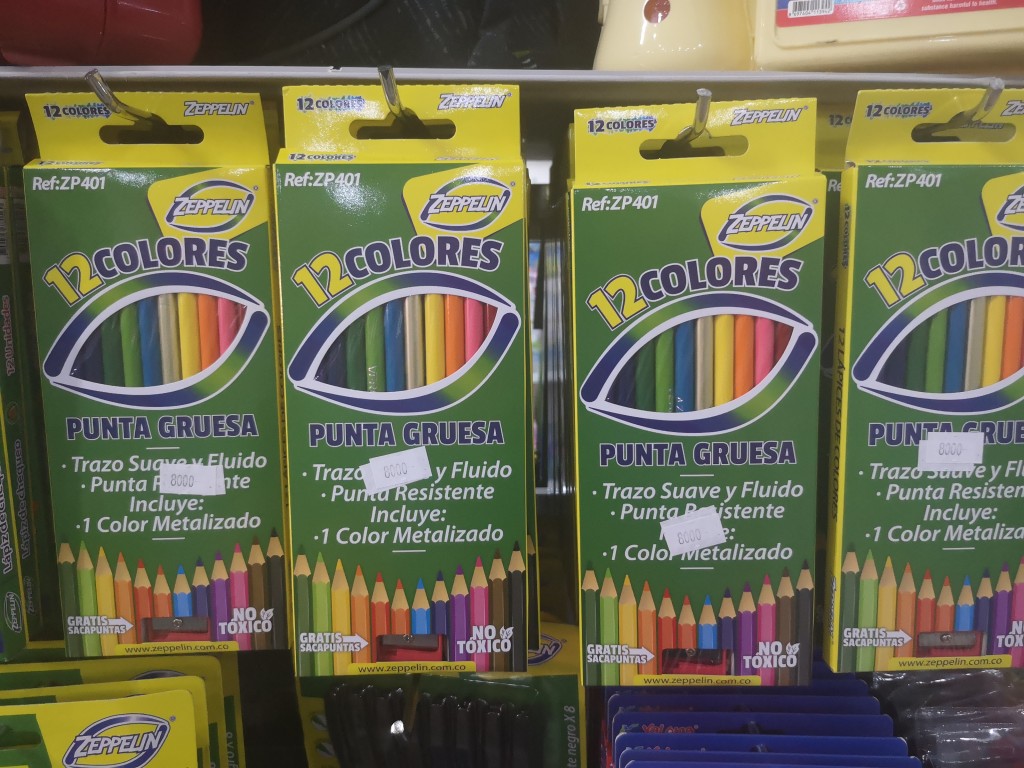 Colores  punta gruesa *12