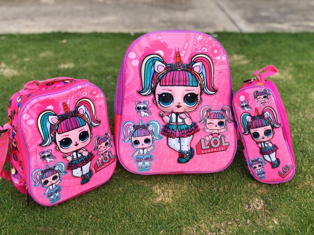 Juego bolso escolar