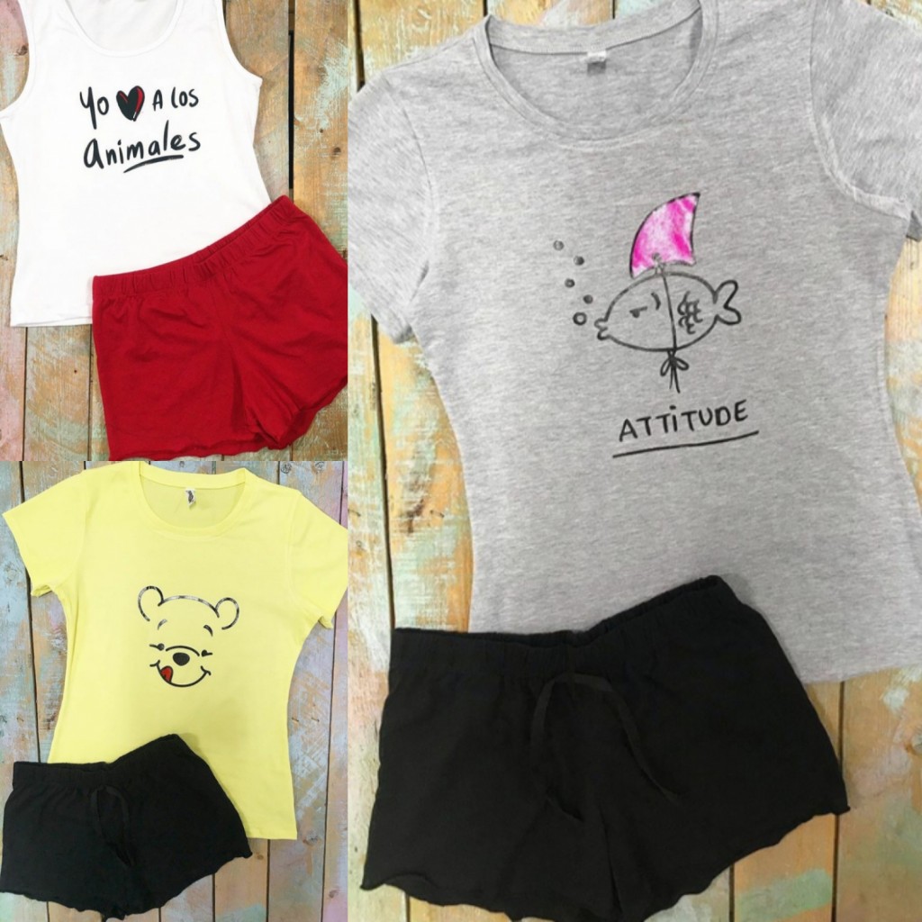 Pijama short dama