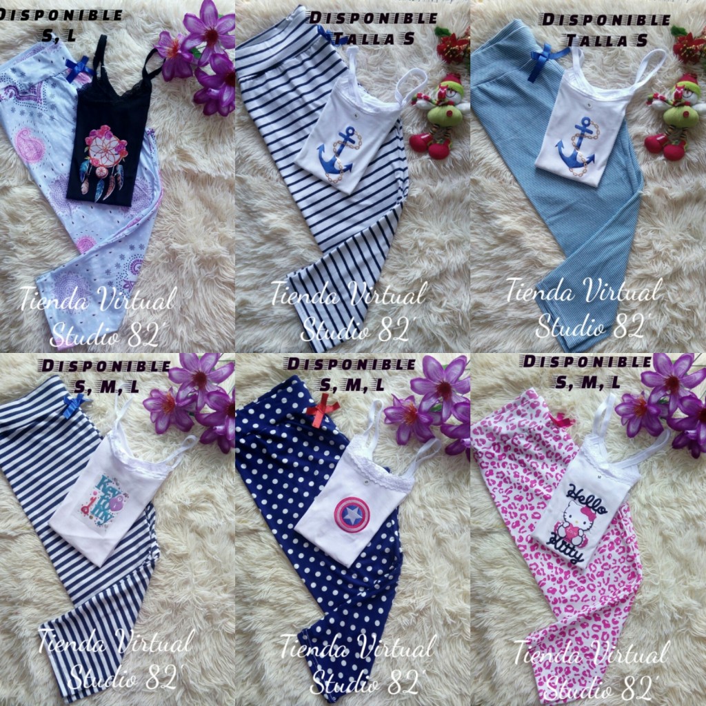 Pijama Capri dama