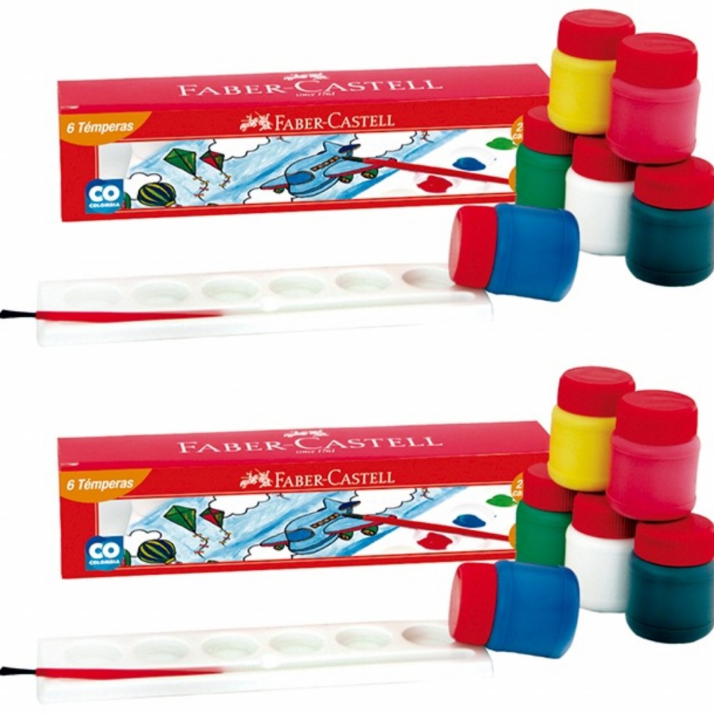 Tempera × 6 colores Cod. 60235-1