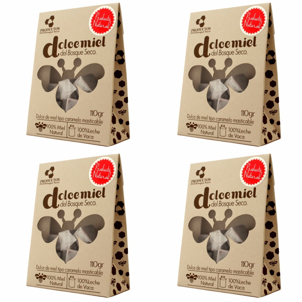 Dulce miel del bosque seco  ( caramelo masticable) 110gr