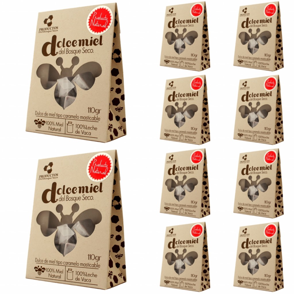 Dulce miel del bosque seco (caramelo masticable) 100u