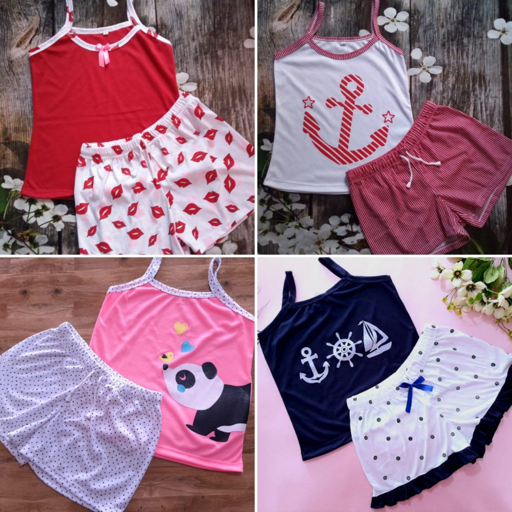 Pijama short dama