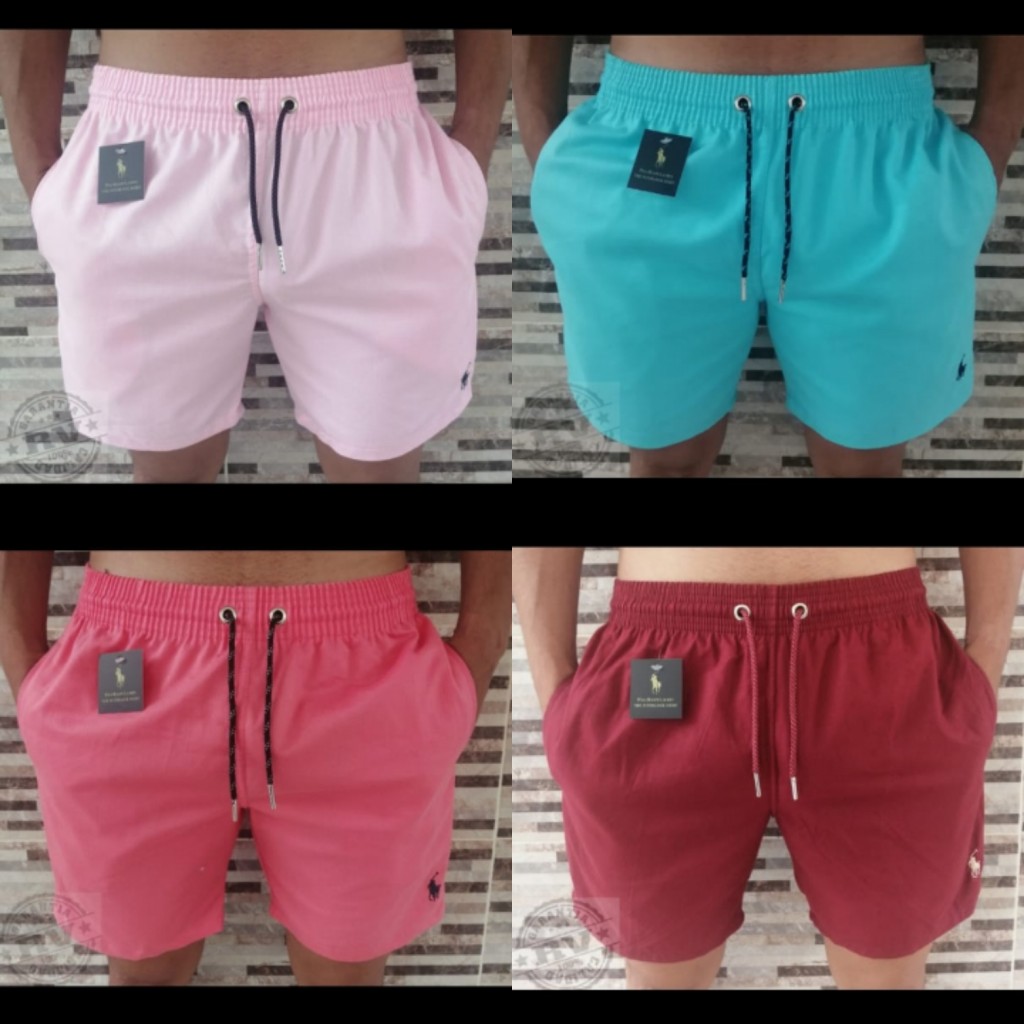 Pantaloneta hombre unicolor