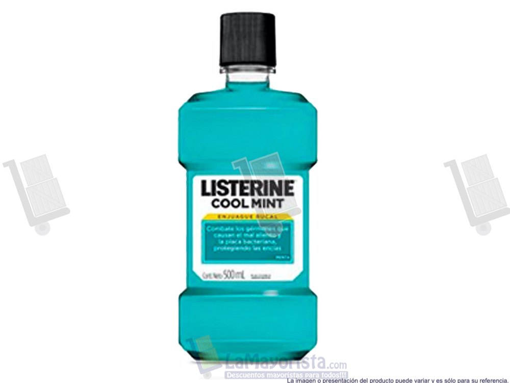 LISTERINE 12 X 500ml. AZUL