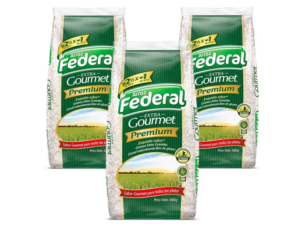 ARROZ FEDERAL EXTRA GOURMET X1.000gr