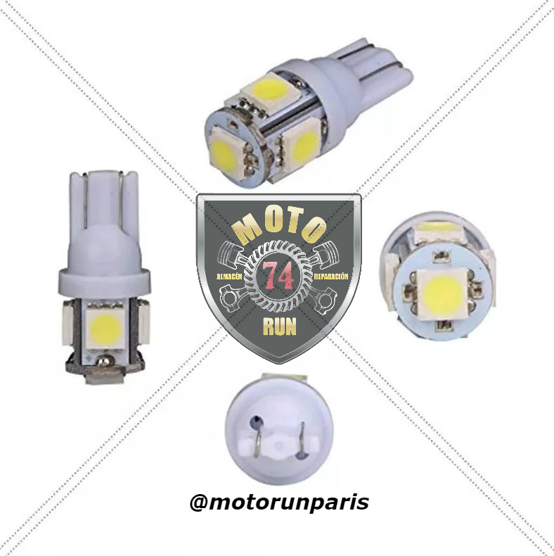 Bombillos Luces Led, Cocuyos,bayonetas T10 Carro Y Moto 5 Led