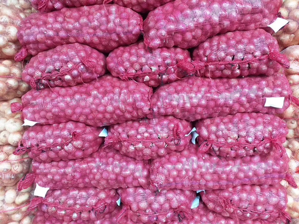 Cebolla de huevo roja