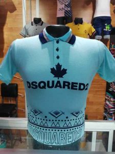 camiseta tipo polo caballero