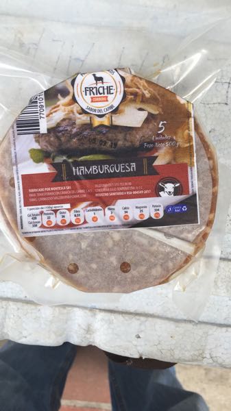 Carne de hamburguesa de cordero. Friche