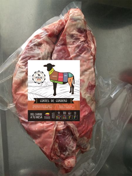 Costillas de cordero. Friche sabor del caribe