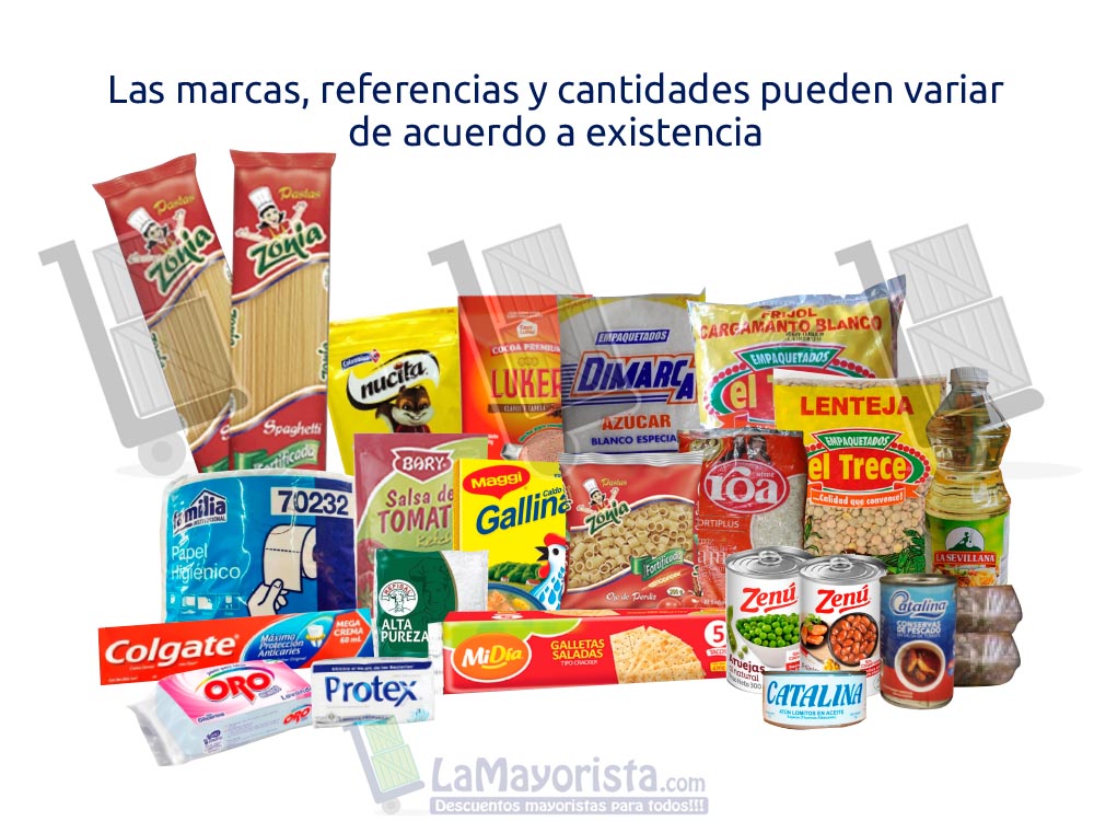 Mercado básico completo no perecedero donación