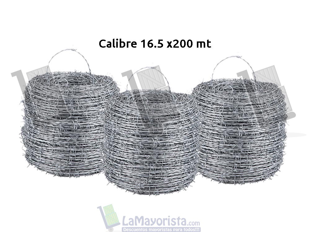 Alambre De Púas – Calibre 16.5 X 200 Mts