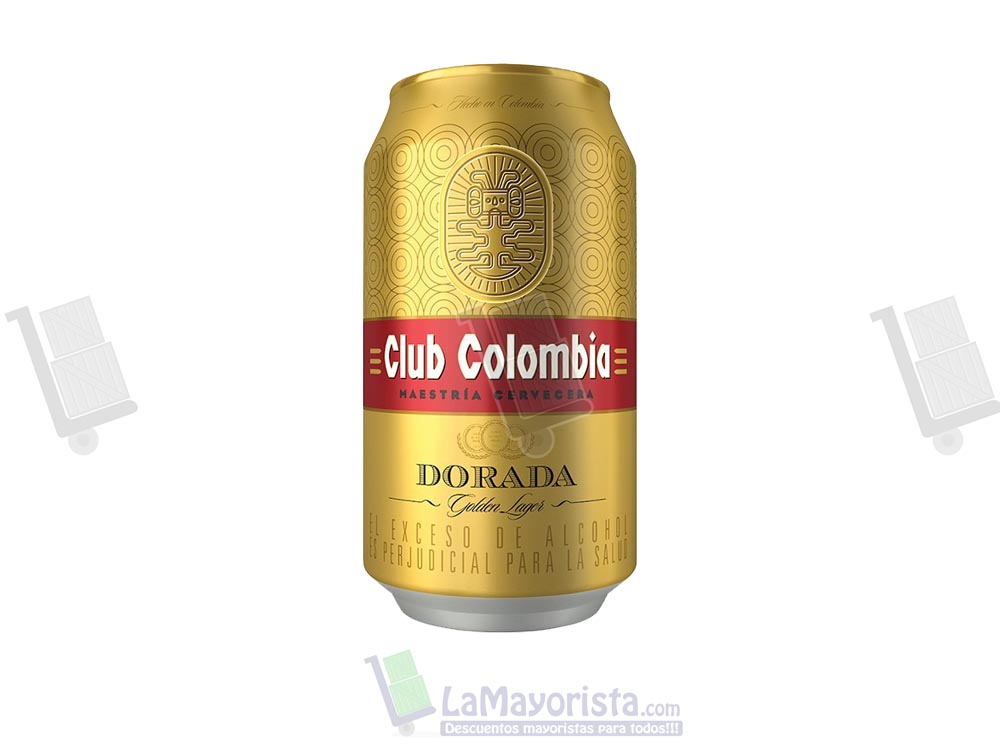 Cerveza club colombia lata dorada 330g