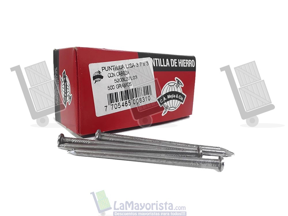 Clavo 3 Pulgadas con Cabeza Caja x 500 Gramos