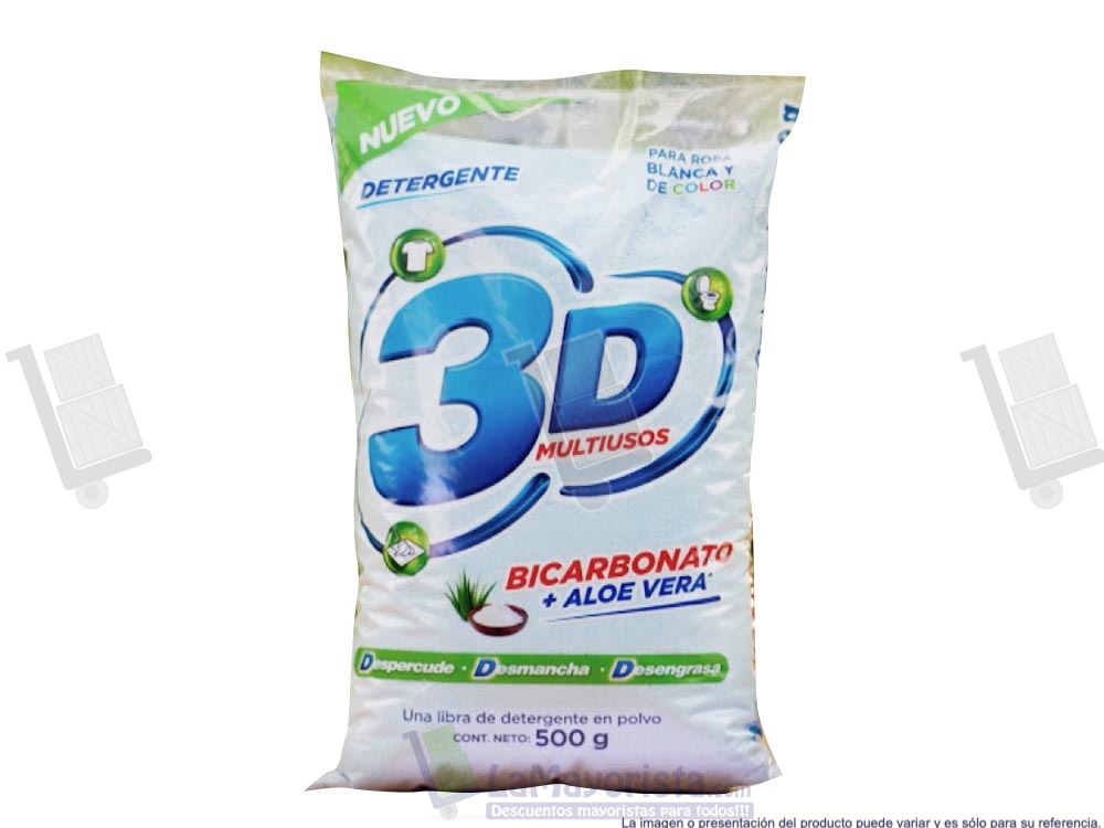 Detergente 3D X 500Gr