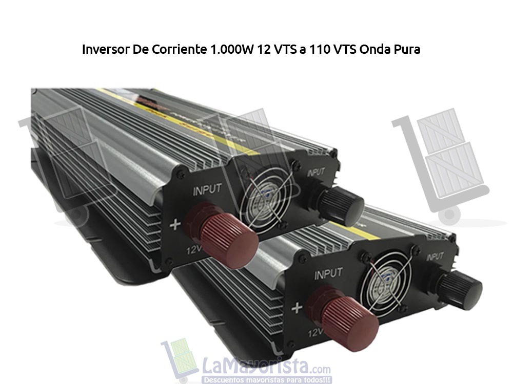 Inversor De Corriente 1000W 12 VTS a 110 VTS Onda Pura