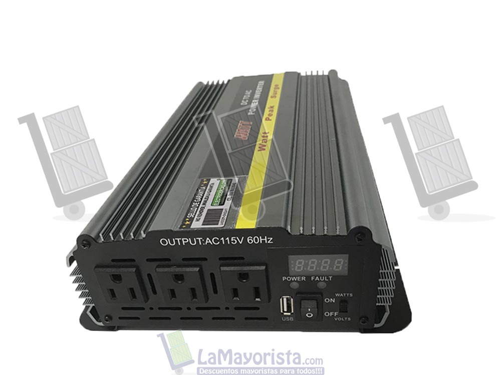Inversor De Corriente 1500W 12 VTS a 110 VTS Onda Modificada