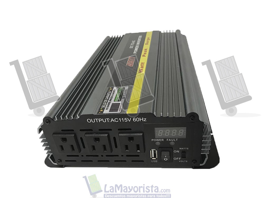 Inversor De Corriente 300W 12Vts A 110 Vts Onda Modificada