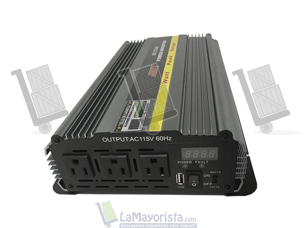 Inversor y Cargador (Tipo UPS) 1000W 24 VTS a 110 VTS Onda Modificada