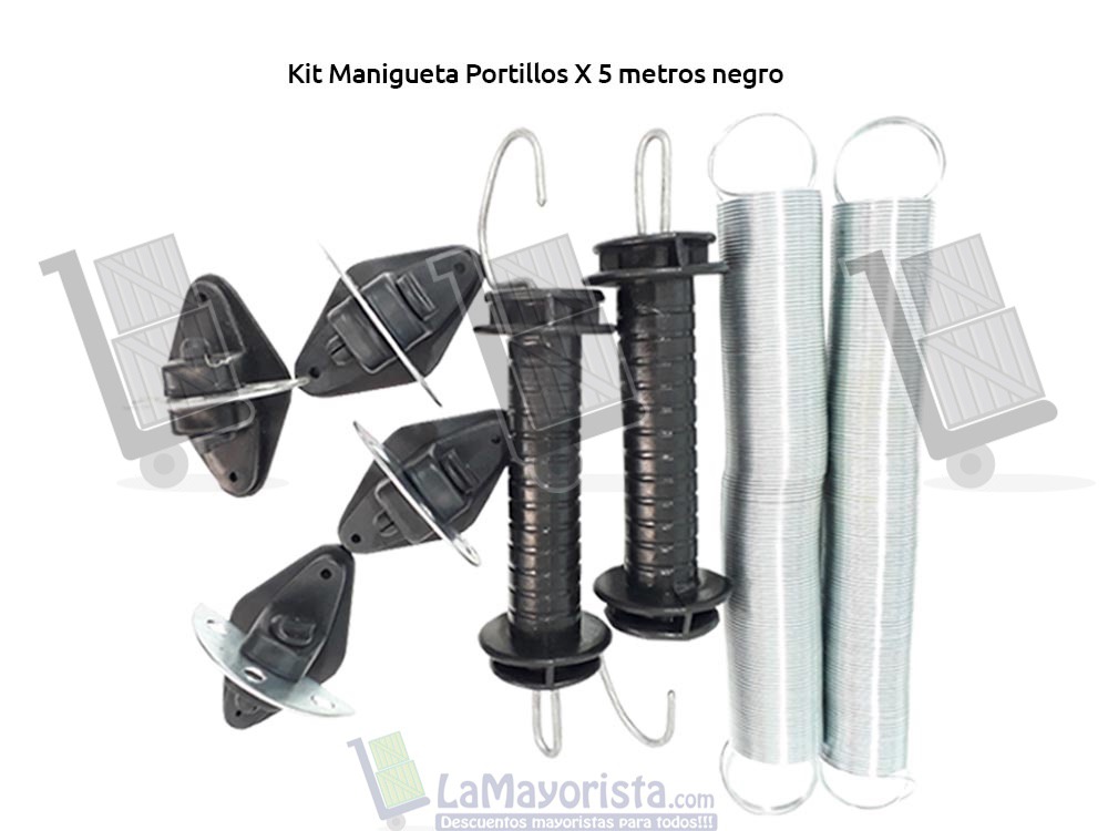 Kit Manigueta Portillos X 3 Metros – Negro