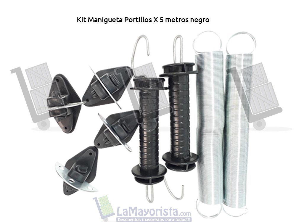 Kit Manigueta Portillos X 5 Metros – Negro