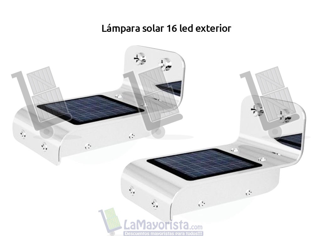 Lampara Solar 16 Led Exterior
