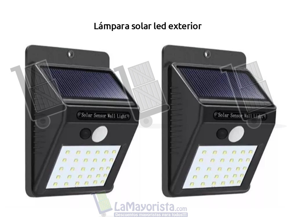 Lampara solar led exterior