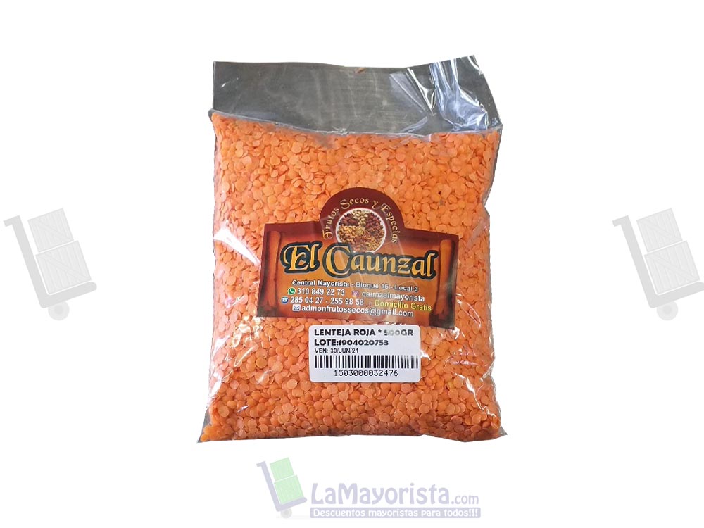 Lenteja roja x 500 gr