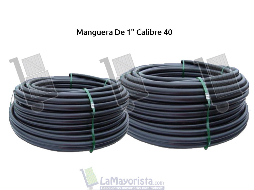 Manguera Externa De 1″ Calibre 40X100 Mts Negra