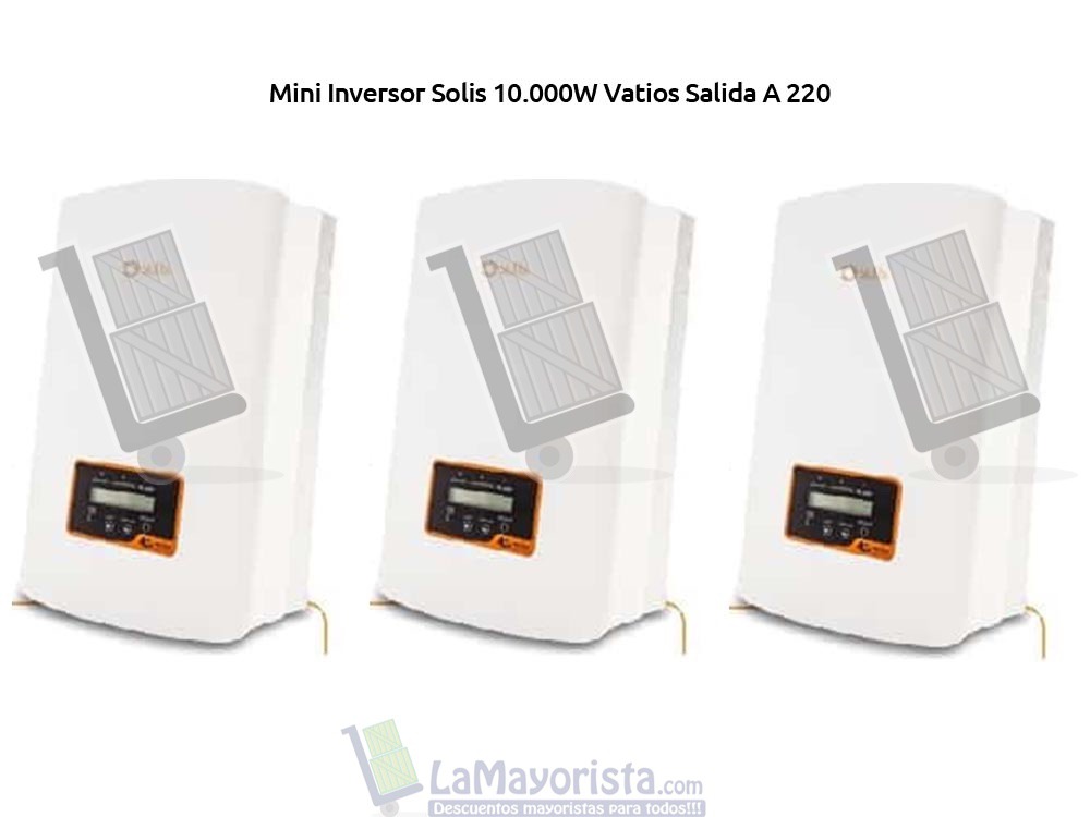 Mini Inversor Solis 10000W Vatios Salida A 220 Para Conexi