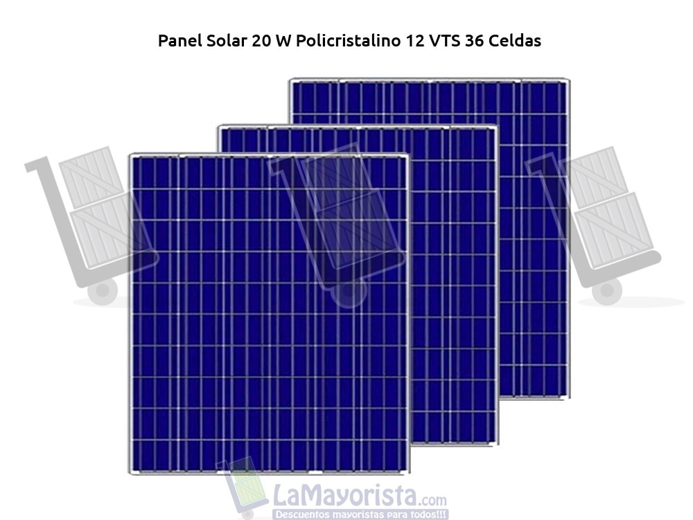 Panel Solar 20 W Policristalino 12 VTS 36 Celdas