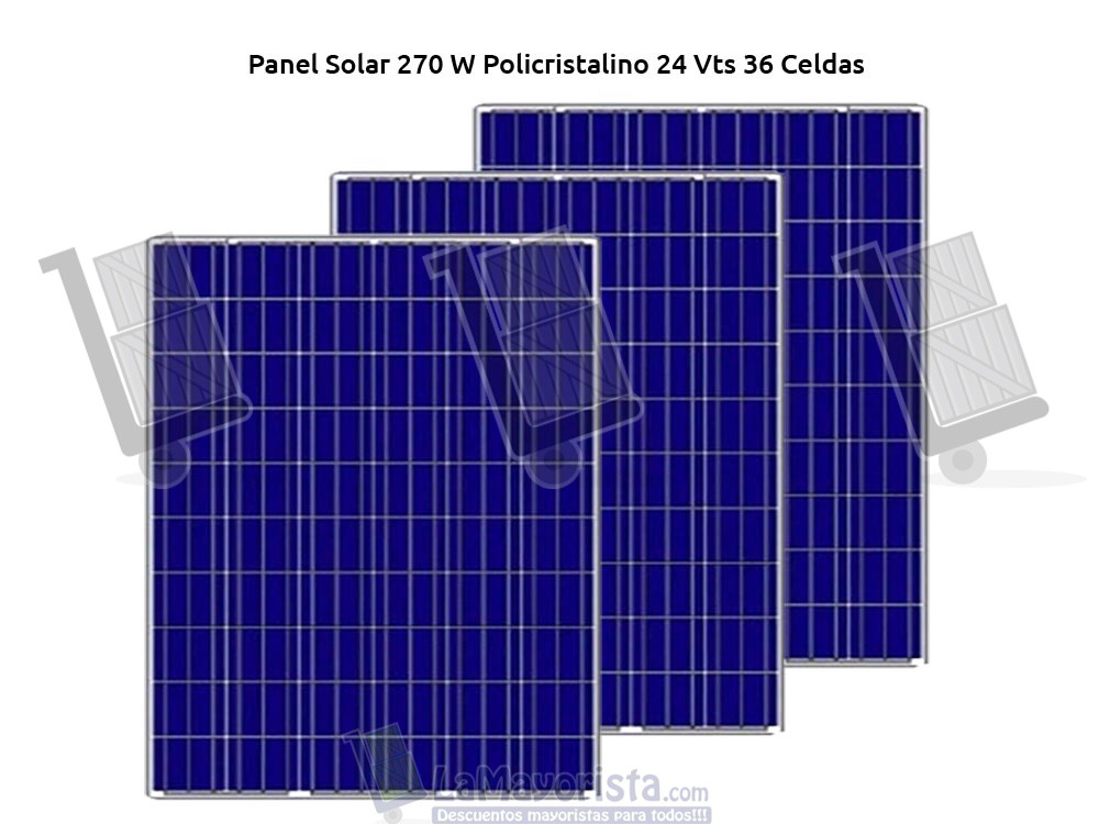 Panel Solar 270 W Policristalino 24 Vts 36 Celdas